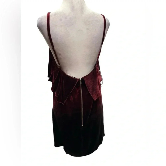 Alice + Olivia Bess Ombre Velvet Sleeveless Slip Dress size 10 - Picture 6 of 14